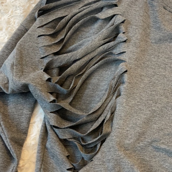 Distressed Sweater with Gold Studded Star - Picture 4 of 4